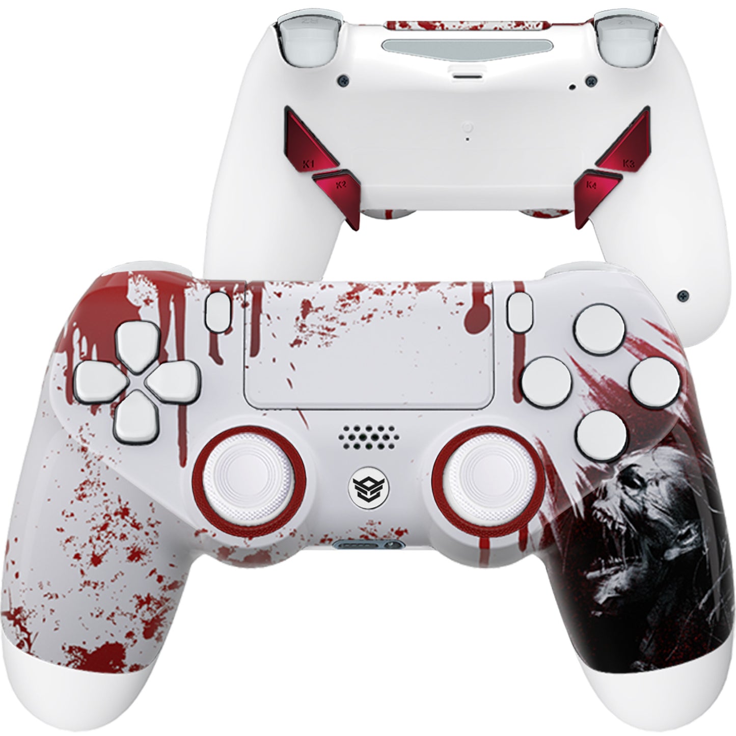 HEXGAMING NEW EDGE Controller for PS4, PC, Mobile - Zombies White