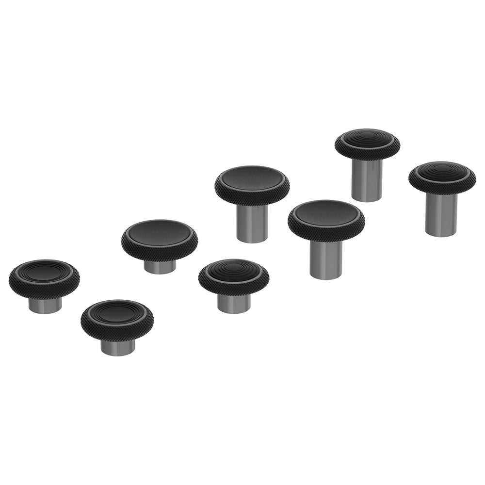 HEXGAMING Replacement Thumbsticks 2 Height Domed & Concave Grips for New Edge, New Spike, Ultra X and Phantom Controllers - Base Part is NOT Included