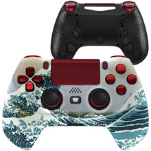 Load image into Gallery viewer, HEXGAMING HYPER Controller for PS4, PC, Mobile - The Great Wave Red
