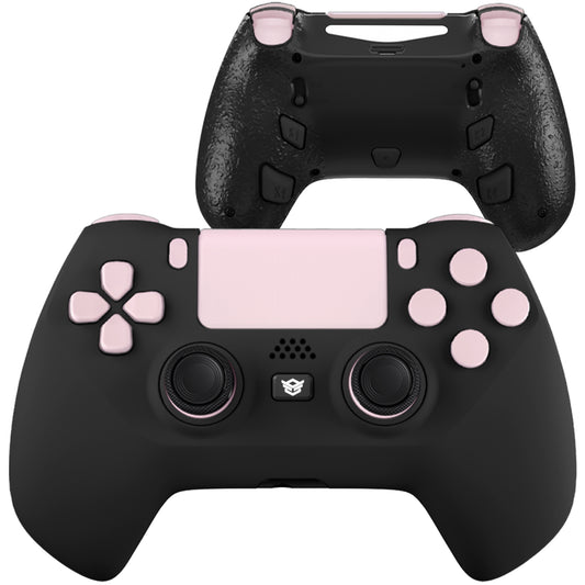 HEXGAMING HYPER Controller for PS4, PC, Mobile - Black Cherry Blossoms Pink