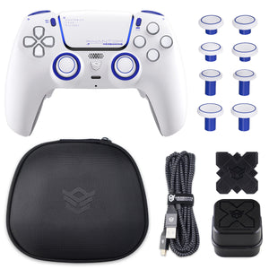 HEXGAMING PHANTOM Controller with Adjustable Triggers+Charging Cable+Carring Bag for PS5, PC, Mobile - 10 Styles