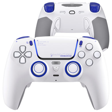 HEXGAMING PHANTOM Controller with Adjustable Triggers for PS5, PC, Mobile -  Vision White