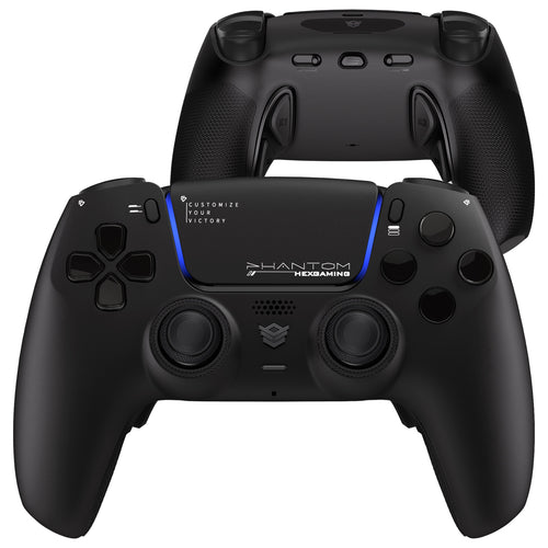 HEXGAMING PHANTOM Controller with Adjustable Triggers for PS5, PC, Mobile - Chaos Black