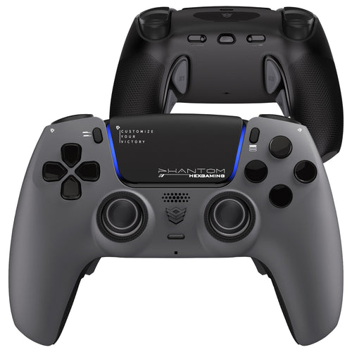 HEXGAMING PHANTOM Controller with Adjustable Triggers for PS5, PC, Mobile - Shadow Gray