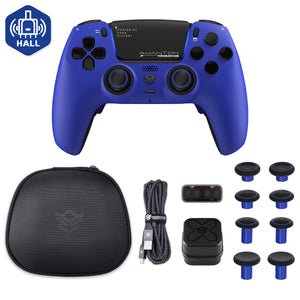 HEXGAMING PHANTOM Controller with Adjustable Triggers+Charging Cable+Carring Bag for PS5, PC, Mobile - 10 Styles
