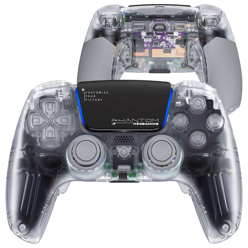 HEXGAMING PHANTOM Controller with Adjustable Triggers for PS5, PC, Mobile - Explorer Edition