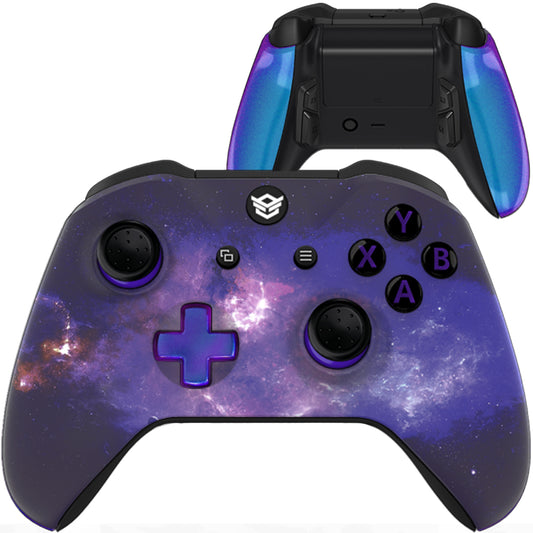 HEXGAMING ULTRA ONE Controller for XBOX, PC, Mobile- Nubula Galaxy ABXY Labeled