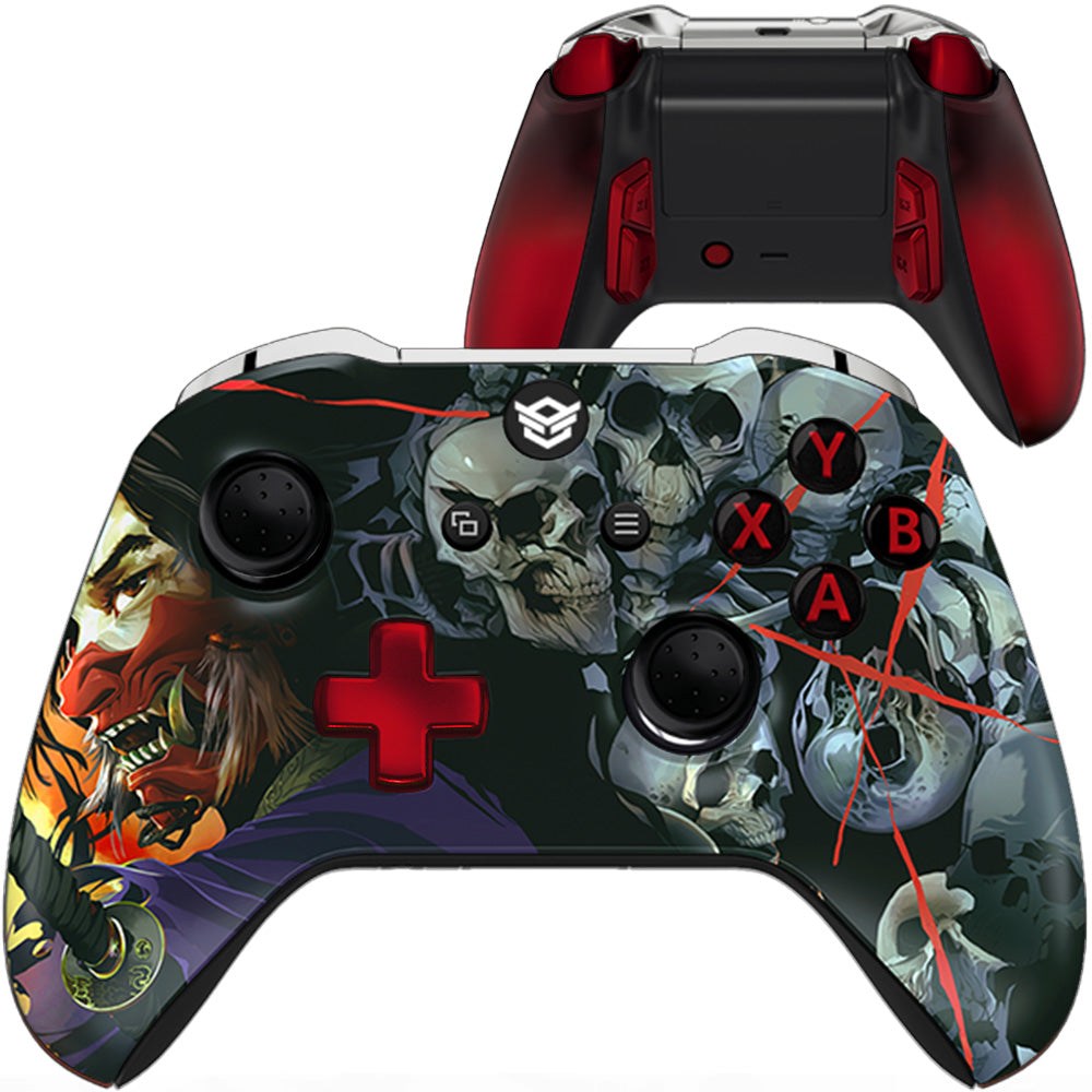 HEXGAMING ULTRA ONE Controller for XBOX, PC, Mobile-Ghost of Samurai ABXY Labeled