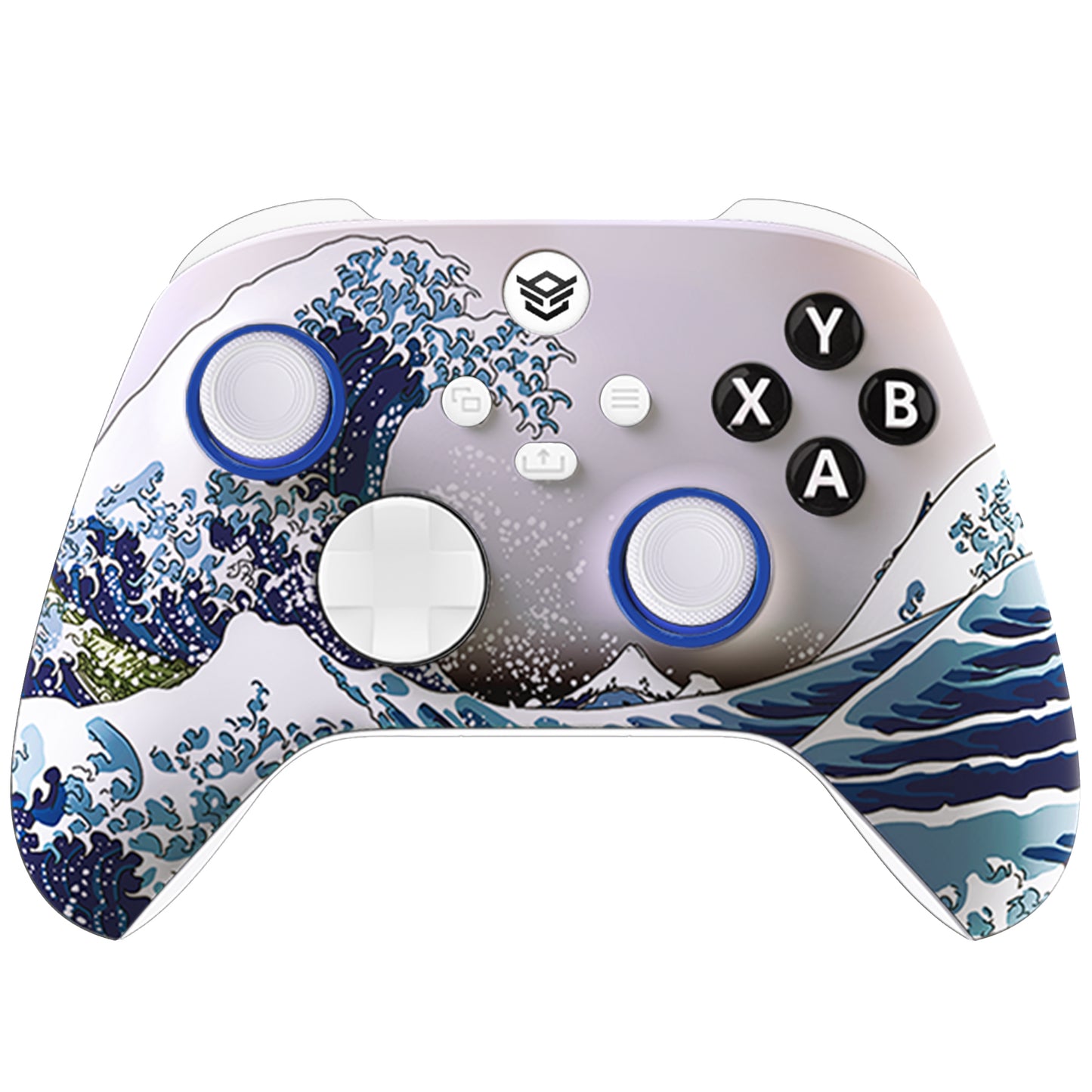 HEXGAMING ULTRA X Controller for XBOX, PC, Mobile - The Great Wave ABXY Labeled